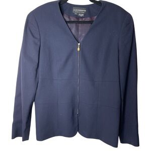 liz clairbone zipper blazer women’s size 14